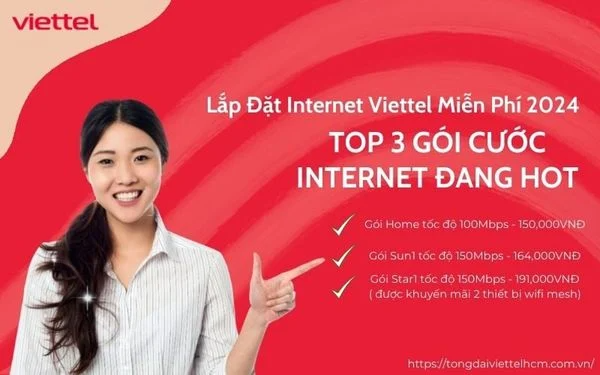 Top 3 gói cước Internet đang Hot